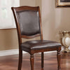 Furniture of America Sylvana Brown Cherry/Espresso Traditional Side Chair (2/Ctn) Model CM3453SC-2PK