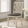Furniture of America Haleigh Antique White/Gray Transitional Side Chair Model CM3491SC-2PK