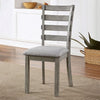 Furniture of America Laquila Gray Rustic Side Chair (2/Box) Model CM3542GY-SC-2PK