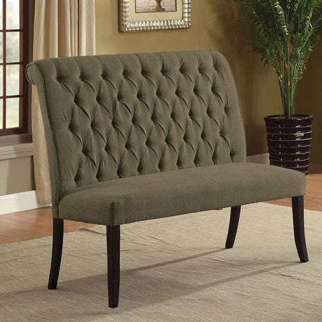 Furniture of America Mashall Antique Black/Gray Rustic Love Seat Bench Model CM3564GY-BN