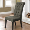 Furniture of America Sania Antique Black/Gray Rustic Side Chair (2/Ctn) Model CM3564GY-SC-2PK
