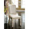 Furniture of America Holcroft Antique White/Ivory Transitional Side Chair (2/Box) Model CM3600SC-2PK