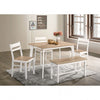 Furniture of America Debbie Natural/White Transitional 5 Pc. Dining Table Set Model CM3714NT-T-BN-5PK