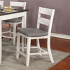 Furniture of America Anadia Antique White/Gray Rustic Counter Ht. Side Chair (2/Ctn) Model CM3715PC-2PK
