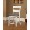 Furniture of America Anadia Antique White/Gray Rustic Counter Ht. Side Chair (2/Ctn) Model CM3715PC-2PK