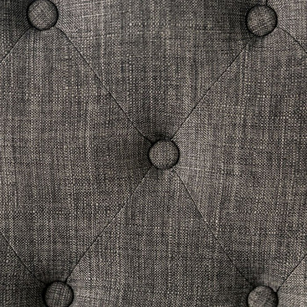 Furniture of America Alfred Antique Black/Gray Rustic Side Chair (2/Ctn) Model CM3735GY-SC-2PK