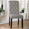 Furniture of America Alfred Antique Black/Light Gray Rustic Side Chair (2/Ctn) Model CM3735LG-SC-2PK