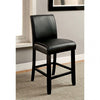 Furniture of America Gladstone Black Transitional Counter Ht. Chair (2/Box) Model CM3823BK-PC-2PK