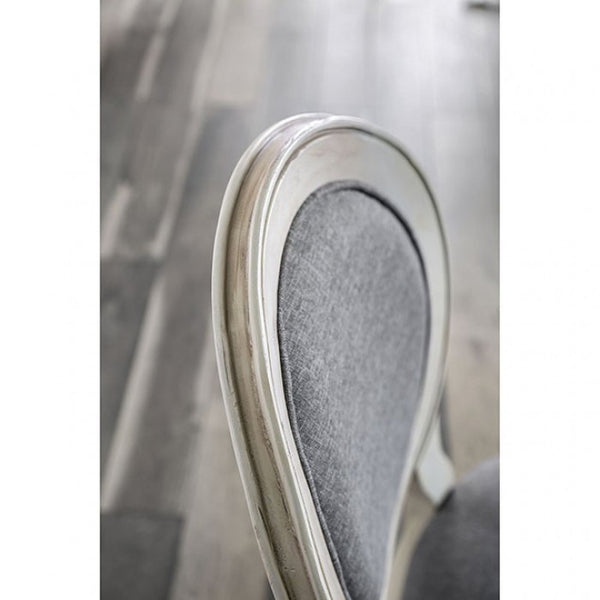 Furniture of America Kathryn Antique White/Gray Transitional Side Chair (2/Ctn) Model CM3872WH-SC-2PK