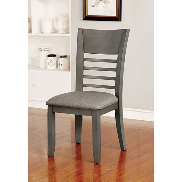 Furniture of America Hillsview Gray Transitional Side Chair (2/Ctn) Model CM3916GY-SC-2PK