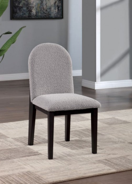 Furniture of America Orland Dark Walnut/Gray Contemporary Side Chair Model CM3949WN-SC-2PK