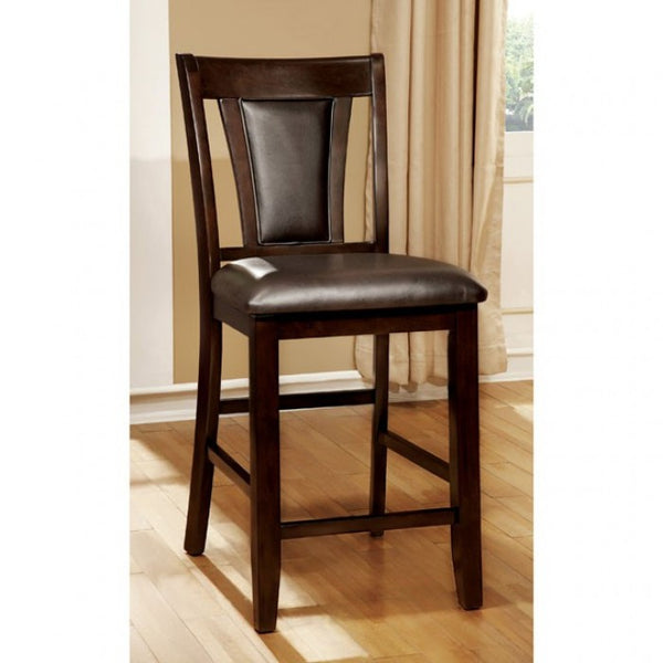 Furniture of America Brent Dark Cherry/Espresso Transitional Counter Ht. Chair (2/Box) Model CM3984DK-PC-2PK