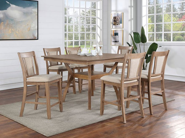 Furniture of America Upminster Natural Tone/Beige Transitional Chair (2/Ctn) Model CM3984NT-PC-2PK