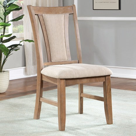 Furniture of America Upminster Natural Tone/Beige Transitional Chair (2/Ctn) Model CM3984NT-SC-2PK