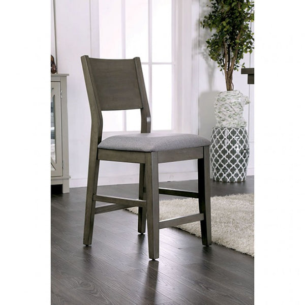 Furniture of America Anton Gray/Light Gray Transitional Counter Ht. Chair (2/Box) Model CM3986PC-2PK