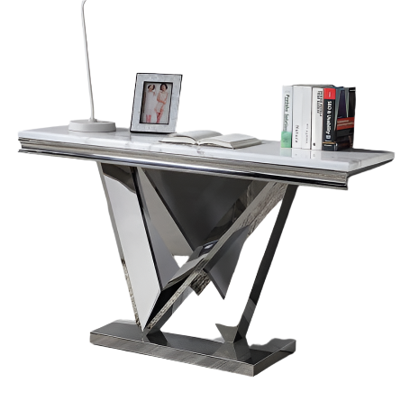 Furniture of America Villarsglane Chrome Glam Sofa Table Model CM4284S-TABLE