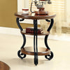 Furniture of America May Brown Cherry Traditional Side Table Model CM4326T