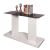 Furniture of America Mannedorf Black/White Contemporary Sofa Table Model CM4567WH-S