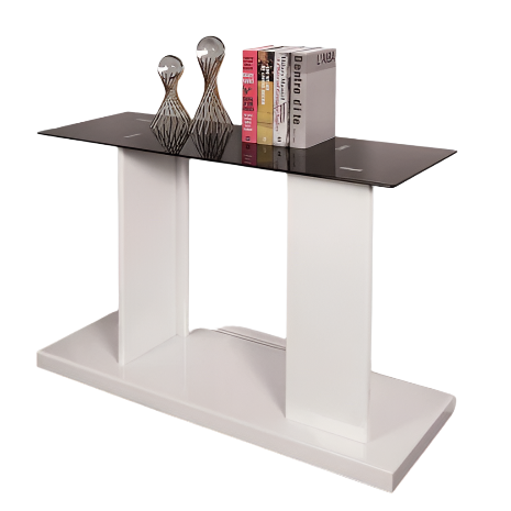 Furniture of America Mannedorf Black/White Contemporary Sofa Table Model CM4567WH-S
