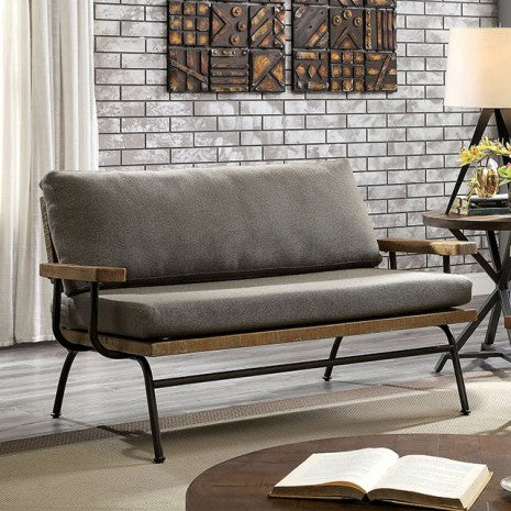Furniture of America Santiago Brown Rustic Love Seat Model CM6077-LV
