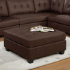 Furniture of America Pencoed Brown Transitional Ottoman Model CM6957BR-OT