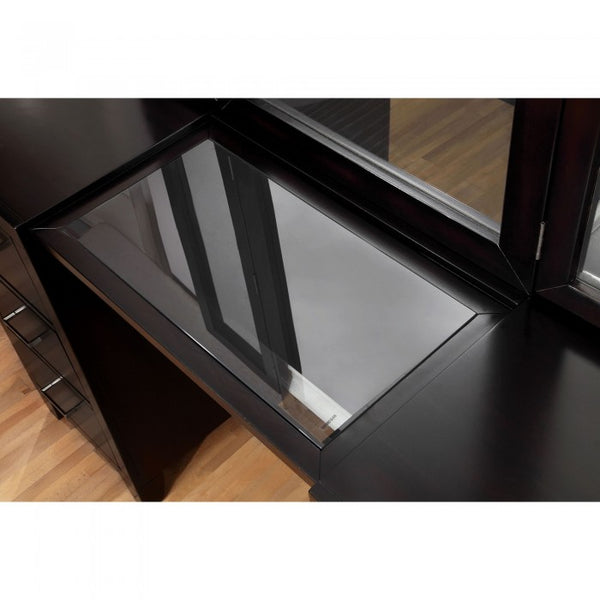 Furniture of America Enrico Espresso Contemporary Vanity W/ Stool Model CM7088V-PK