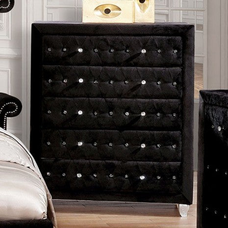 Furniture of America Alzir Black Glam Chest Model FM7150BK-C