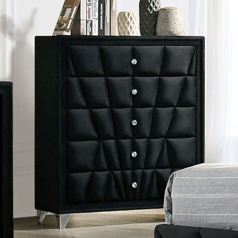 Furniture of America Carissa Black Transitional Chest Model CM7164BK-C