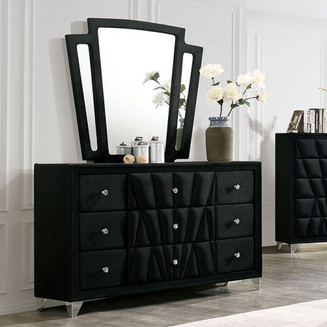 Furniture of America Carissa Black Transitional Dresser Model CM7164BK-D
