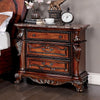 Furniture of America Rosewood Antique Dark Oak Traditional Night Stand Model CM7183N