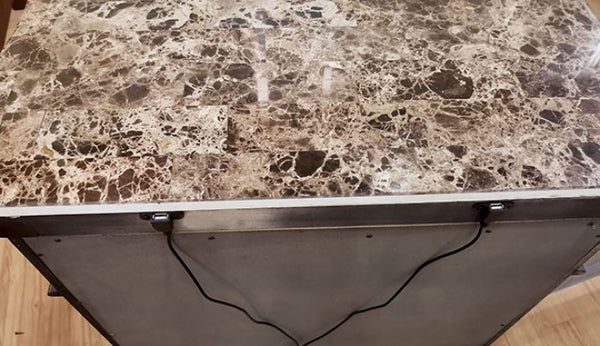 Furniture of America Rosewood Antique Dark Oak Traditional Night Stand Model CM7183N