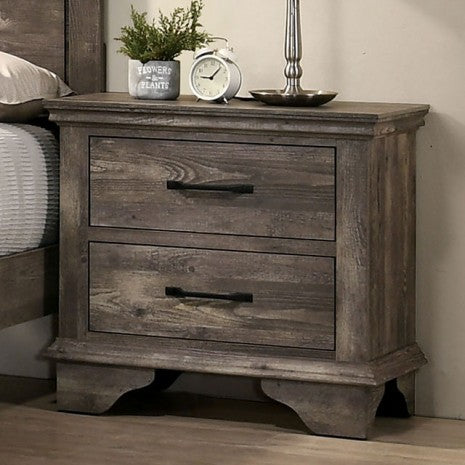 Furniture of America Fortworth Gray Transitional Night Stand Model CM7186N