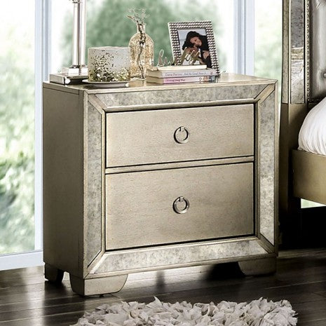 Furniture of America Loraine Champagne Glam Night Stand Model CM7195N
