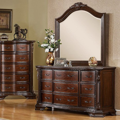 Furniture of America Monte Vista Brown Cherry Traditional Dresser Model CM7267D