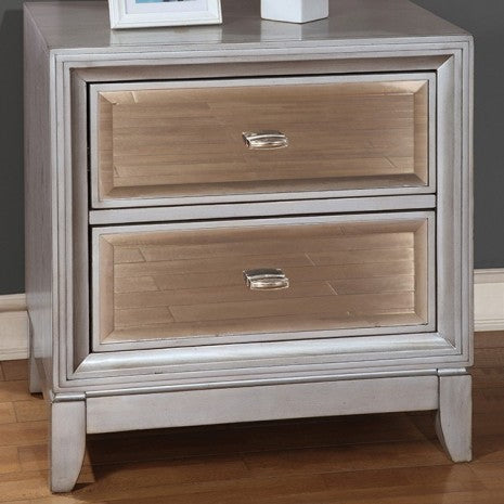Furniture of America Golva Silver Transitional Night Stand Model CM7295SV-N