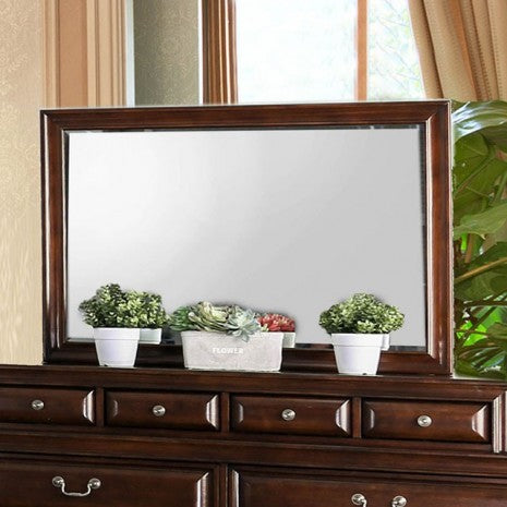 Furniture of America Brandt Brown Cherry Transitional Mirror Model CM7302CH-M