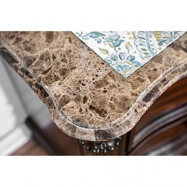 Furniture of America Menodora Brown Cherry Transitional Night Stand Model CM7311N