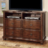 Furniture of America Bellavista Brown Cherry Traditional Media Chest Model CM7350TV