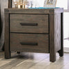 Furniture of America Rexburg Wire-Brushed Rustic Brown Rustic Night Stand Model CM7382N