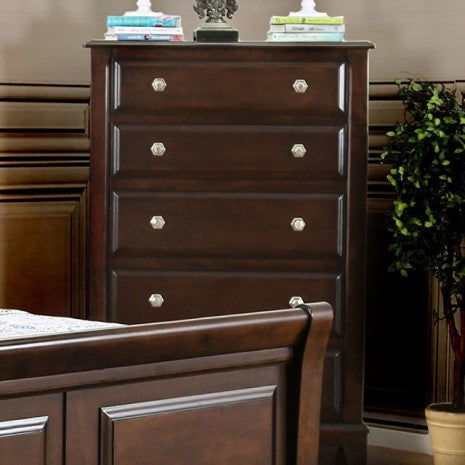 Furniture of America Litchville Brown Cherry Transitional Chest Model CM7383C