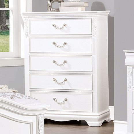 Furniture of America Alecia White Transitional Chest Model CM7458WH-C