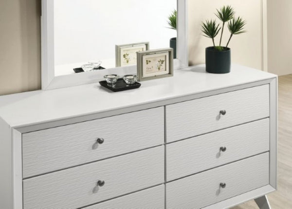 Furniture of America Dortmund White Contemporary Dresser Model CM7465WH-D