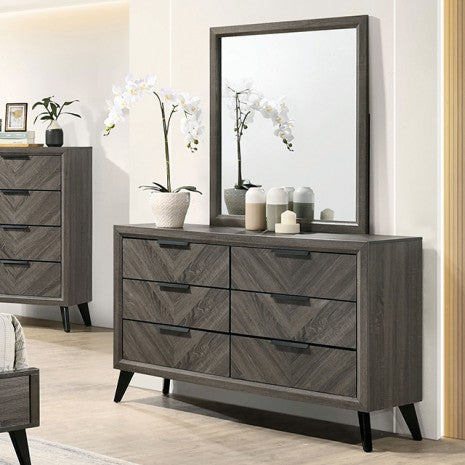 Furniture of America Vagan Gray Contemporary Dresser Model CM7472GY-D