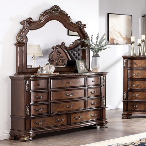 Furniture of America Esparanza Brown Cherry Traditional Dresser Model CM7478CH-D