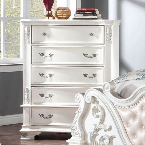 Furniture of America Esparanza Pearl White Traditional Chest Model CM7478WH-C