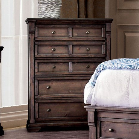 Furniture of America Amadora Walnut Transitional Chest Model CM7533C