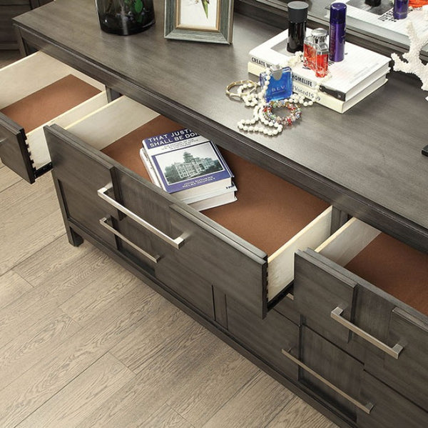 Furniture of America Berenice Gray Transitional Night Stand Model CM7580GY-N