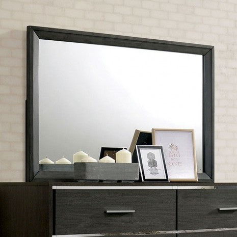 Furniture of America Camryn Warm Gray Contemporary Mirror Model CM7589M