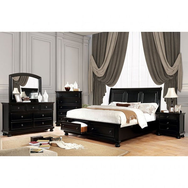 Furniture of America Castor Black Transitional Mirror Model CM7590BK-M