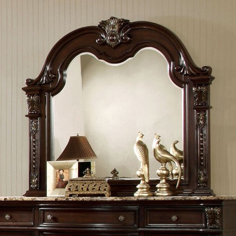 Furniture of America Fromberg Brown Cherry Traditional Mirror Model CM7670M